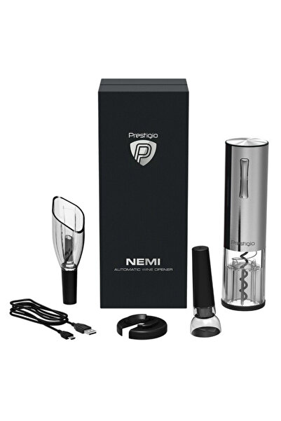 Prestigio Smart Wine Opener Nemi PWO103SL-EN (Silver)