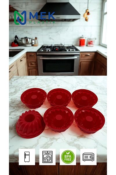 Mek life 18-Piece Silicone Belly Muffin Mold