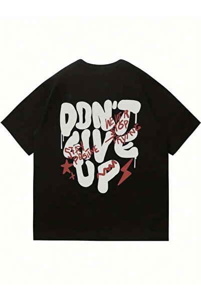 haha Dont Give up Printed T-Shirt for Men