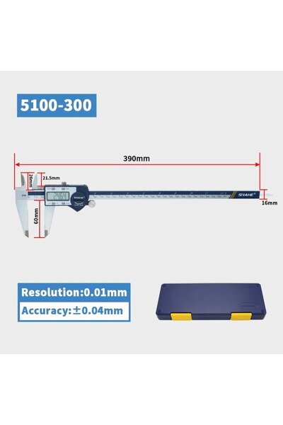 choice2 5100-300 SHAHE Hardened Stainless Steel Digital Caliper Electronic Vernier Caliper Micrometer Measur