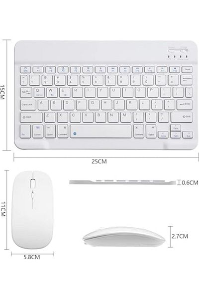 Shopi NEW Ultra-Slim Bluetooth Keyboard and Mouse Combo