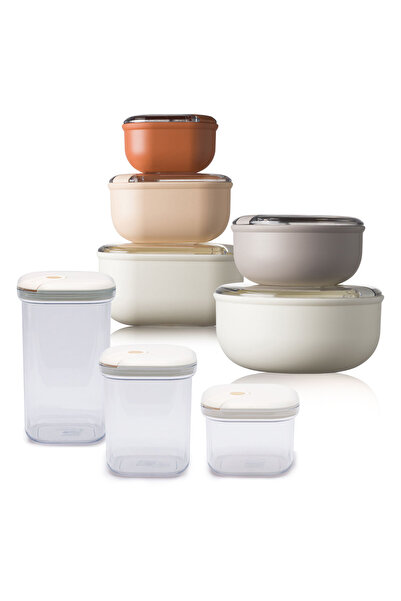 CooknKeep Pull Box Storage Container Set – 8 Pieces