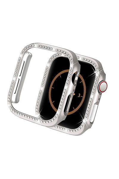 REDz Accessories Crystal Case for Apple Watch Series 10, Bumper Protection, Rhinestones, Starlight - 46mm Series 10