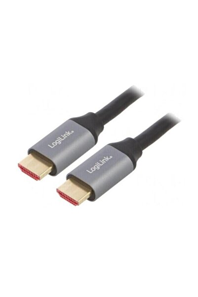 LogiLink CABLU video CHA 0106, HDMI (T) la HDMI (T), 3m, conectori placați cu...