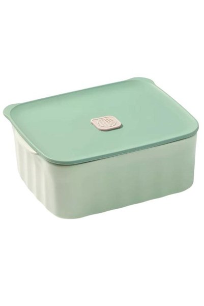 BUYDEEM Recipient ceramic pentru alimente CT1006-CG, 810 ml, 17x20,5 cm, până la 230°C, potrivit pentru cuptorul cu microunde, verde