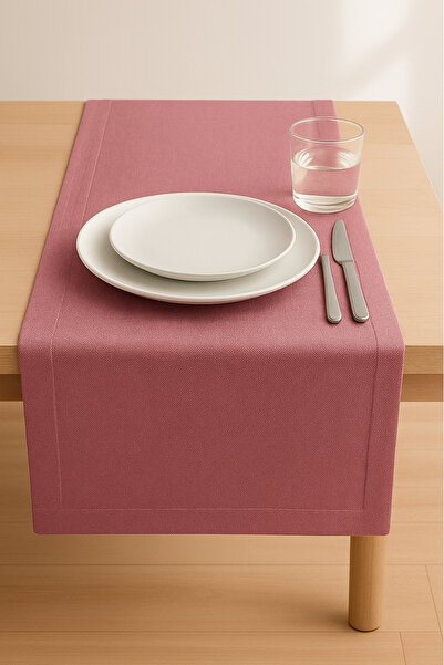 Luvora Home Runner din lenjerie din seria Nova - Trandafir uscat