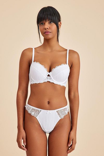 Amarelle Paris Ecru Lace String Panties