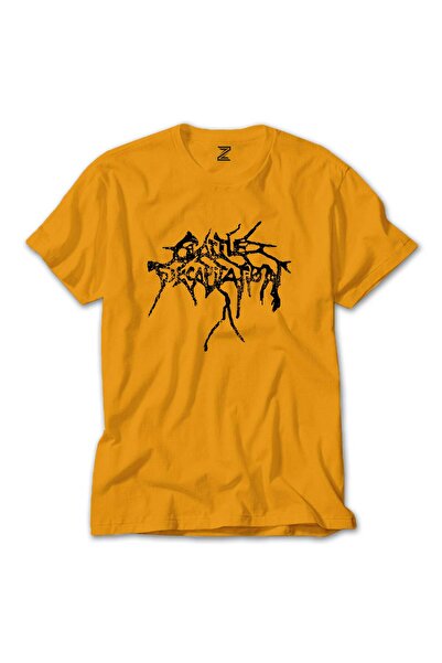 CrowsGate Κίτρινο μπλουζάκι με λογότυπο Cattle Decapitation