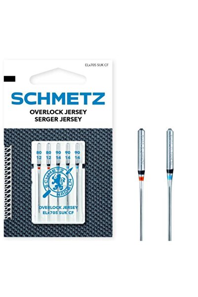 SCHMETZ Set combinat de 5 ace de overlock pentru tricotaje, mărimea 80-90, EL...