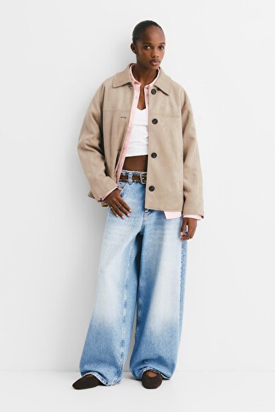 Pull & Bear Suni süet ceket