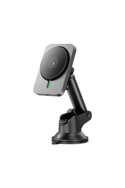 REDz Accessories Magnetic Car Holder, Xo CX018, 15W Wireless Charging, Dashboard/Console Mount, Black