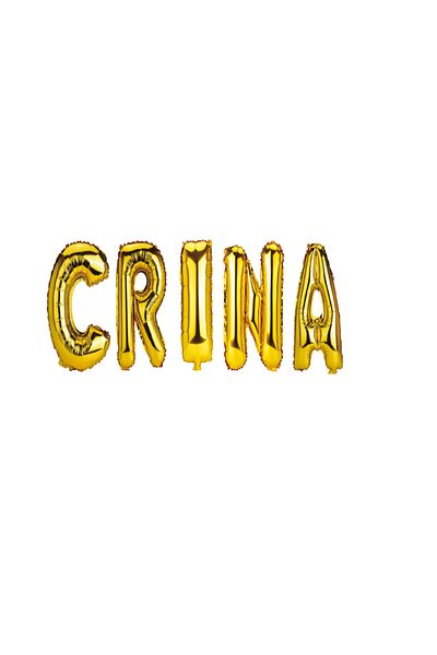 SDX Market Set of Balloons with Name Letters Lily, Gold, 40Cm