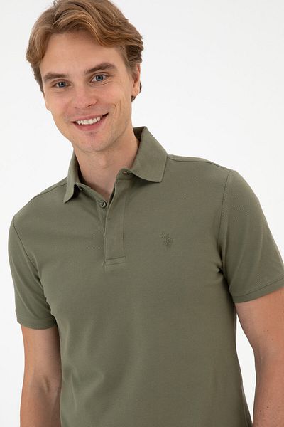 U.S. Polo Assn. Men's Dark Khaki Basic T-Shirt 50306015-Vr111