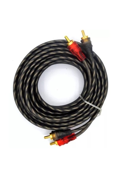 FOXMAG24 Καλώδιο ηχοσυστήματος αυτοκινήτου, για σύνδεση του ενισχυτή αυτοκινήτου με τη συσκευή αναπαραγωγής αυτοκινήτου, μήκους 5 μέτρων