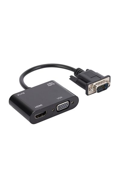 HOPE R VGA male to VGA male converter cable with Audio and HDMI female, for monitors and projectors, HOPE R