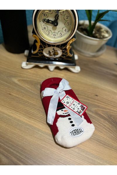 Ünlü Women's New Year's Thermal Booties Socks