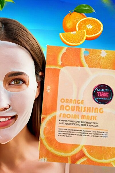 qualitytime Orange Portakal Besleyici Yüz Kağıt Maskesi Nourishing Sheet Mask