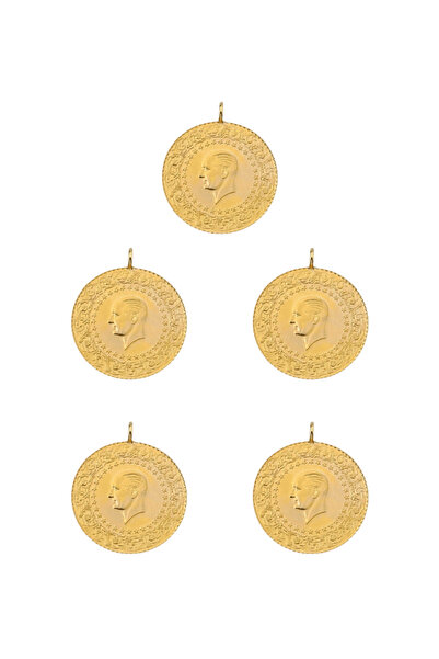 Darphane 5 Adet Eski Tarihli Yarım Altın