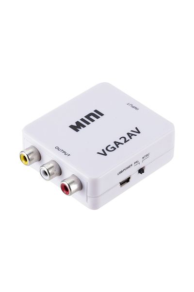 HOPE R Mini converter VGA to AV(RCA), 1080p, video and audio stereo, HOPE R