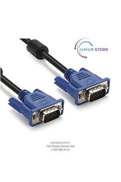 Herz VGA Kablo 15 Pin VGA Erkek Erkek Görüntü Kablosu 10 Metre