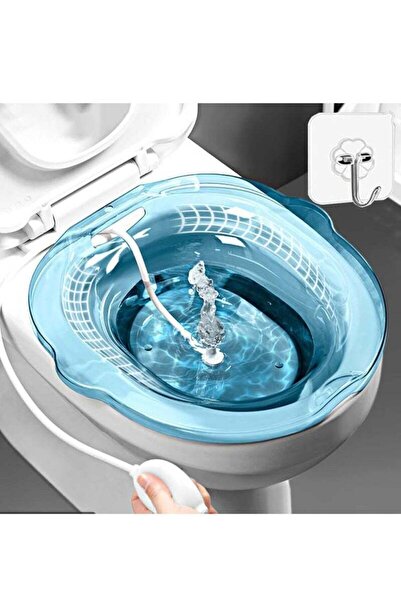 Yelajoy Sitz Bath Basin,Hanging Hole Design,Thickened Material,Solid, Stable,Durable