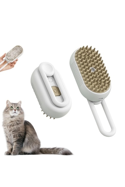 FOXMAG24 Perie cu abur pentru pisici, cu încărcare USB, pentru îndepărtarea p...