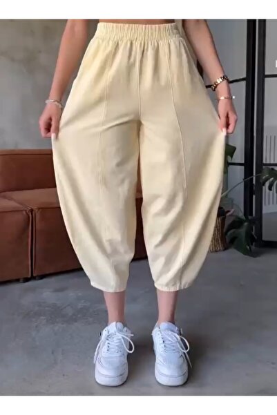 Vestiara.Butik Kadın Şalvar Pantalon-sarı