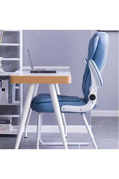 COOYA Fabric Desk Computer Chair,With Pillow,High & Soft Back,High-density Foam and High-resilient Springs