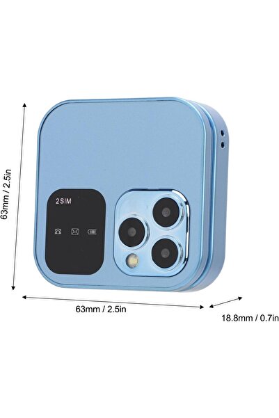 FOXMAG24 Mini telefon mobil, ecran dual, butoane mari, lanternă, cameră, 2×Nano SIM, muzică, radio