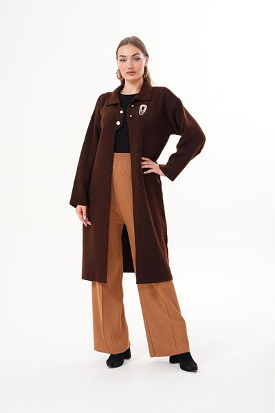 badibadii Booklet Coat Wool Oversize Women's Daily Use Winter New Season