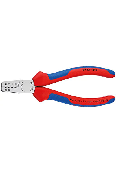 Knipex Cleste de sertizare ferule, lungime 145 mm,