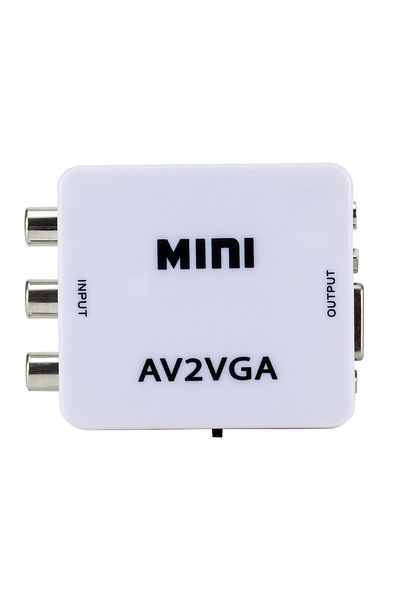 HOPE R Mini convertor AV(RCA) to VGA, 1080p, video and audio stereo, HOPE R