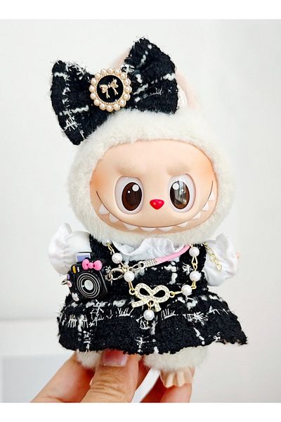 Raffine 5-Pieces Labubu Multicolor Dolls Clothes Accessories Casual Style Outfit for Pretend Play Doll Cloth