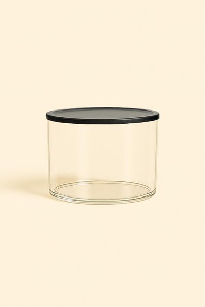 Paşabahçe 41521 Basic 3 Pieces Plastic Lid 620Cc Glass Storage Container Jar