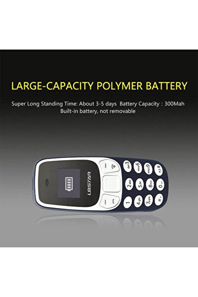 FOXMAG24 Mini Phone FM Radio Bluetooth Model Dual Sim 330M - Blue