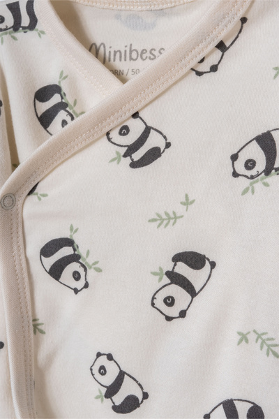 Minibess Girls & Boys Long Sleeve 3-Piece Bodysuit Set