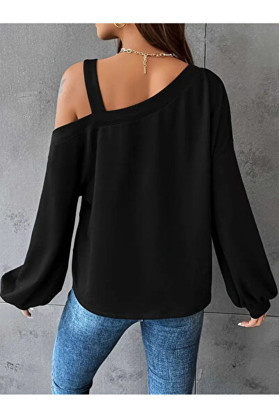 StilVibe Dámská volná halenka na jedno rameno