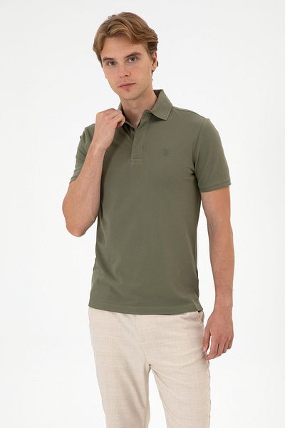 U.S. Polo Assn. Men's Dark Khaki Basic T-Shirt 50306015-Vr111