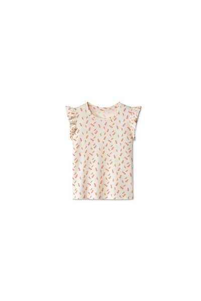 Tchibo Toddlers Baby Girls 2 Pc Stripe Print Top, White Combo
