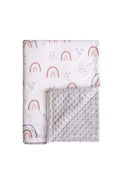 Mixbo Baby Blanket, Double-Sided, Mixbo, Rainbow, 75x100cm