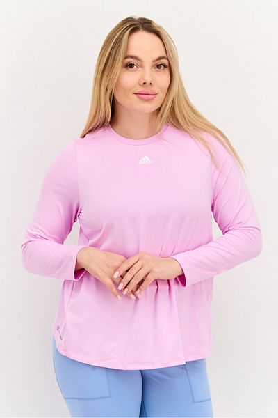 adidas Women Sportswear Fit Long Sleeves Outdoors Top, Lavender