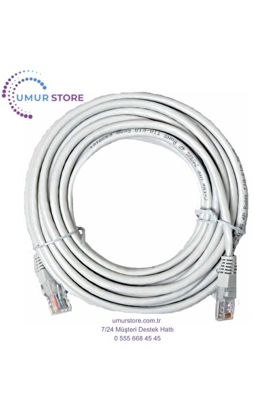 Herz 20MT 20 Metre +Tv Plus Fiber Adsl Modem Bilgisayar Arası Ethernet Intern...