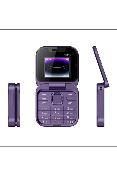 FOXMAG24 Mini mobile phone, dual screen, large buttons, flashlight, camera, 2×Nano SIM, music, radio