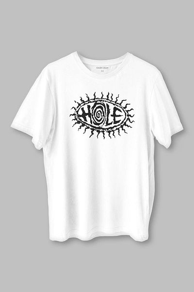 Kendim Seçtim Hole Nirvana Kurt Cobain T-Shirt Grunge Rock Punk Printed White Unisex T-Shirt