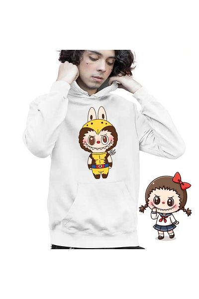 OEM Labubu Wolverine Kids Boys Sweatshirt