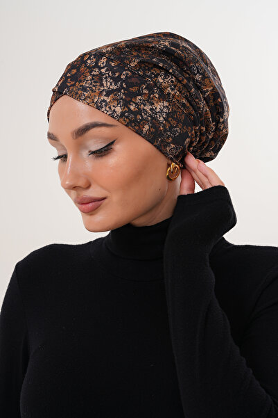 MAG FASHİON Patterned Hijab Cross Swimming Cap Sea Pool Sports Cap Daily Use Hijab Swimsuit Shawl Scarf