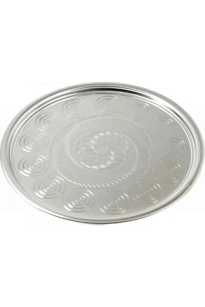 Yüsra Shop 58 cm No 11 Stainless Steel Tray Guaranteed for Life Tableware Dinner Tray Super Stainless