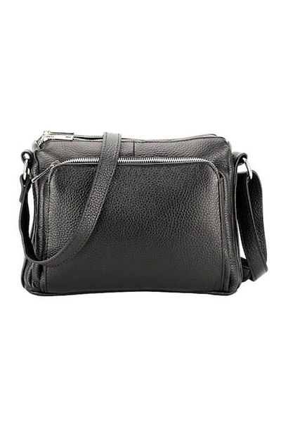 Violetta Women's crossbody handbag leather, black