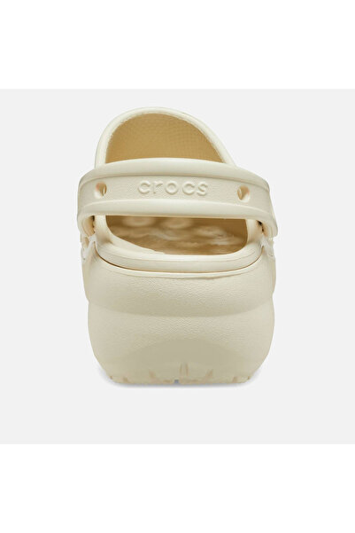 Crocs Classic Platform Clog Kadın Bej Terlik - 206750-2Y2