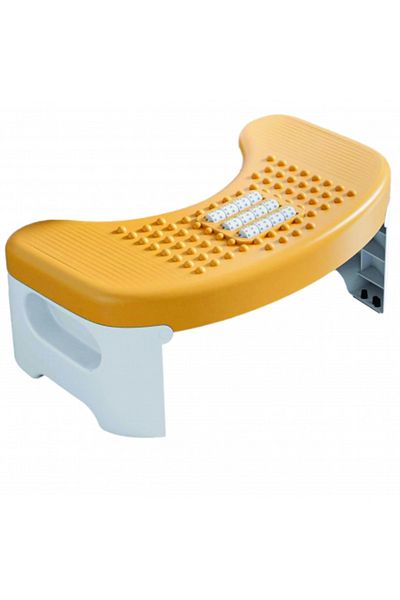 FizioTab FizioTab® Folding Toilet Seat, Against Constipation and Hemorrhoids, 1 pc, Orange, H = 18 cm